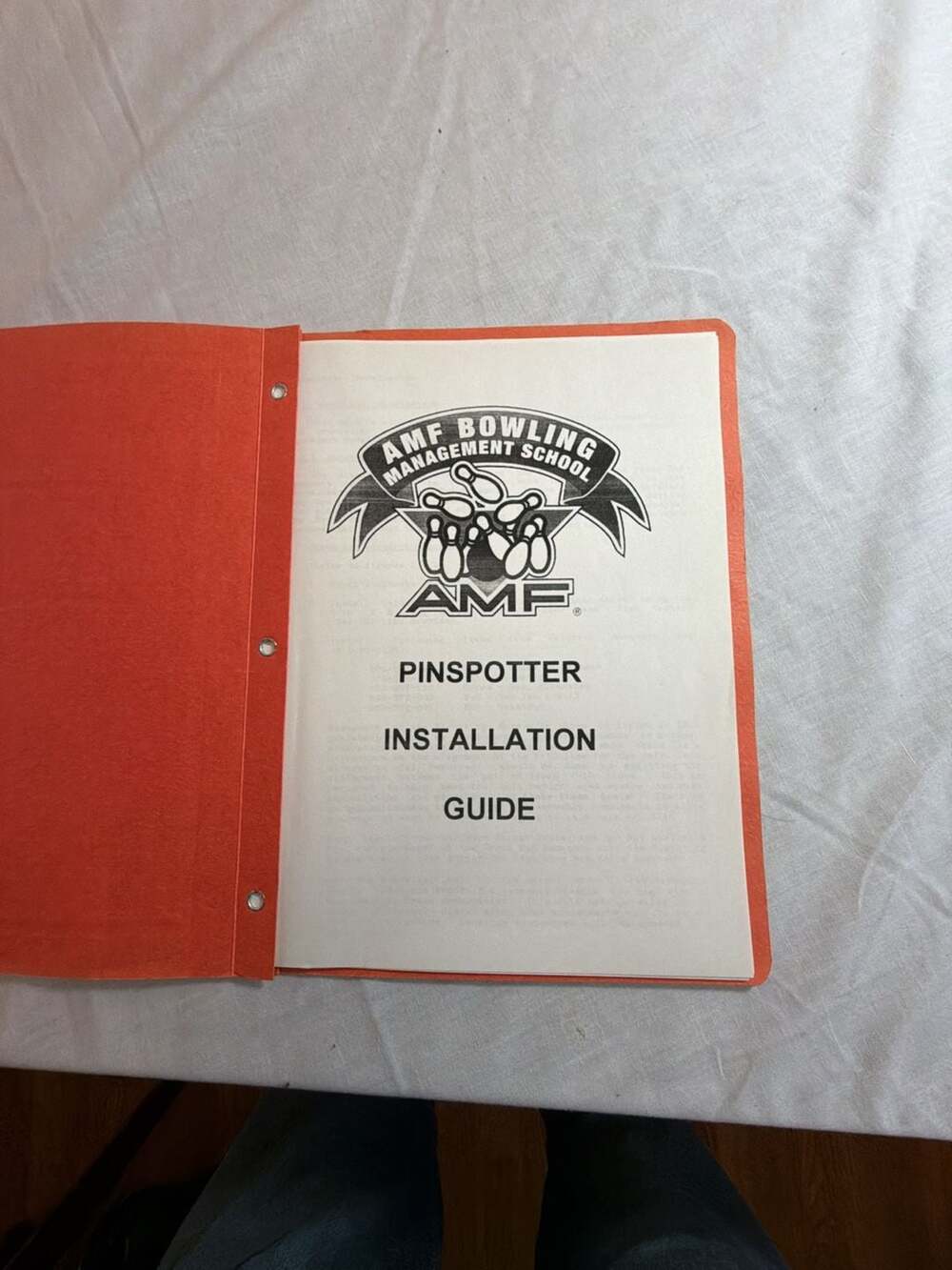 Vintage AMF Bowling Pinspotter 82-70 Installation Guide Manual